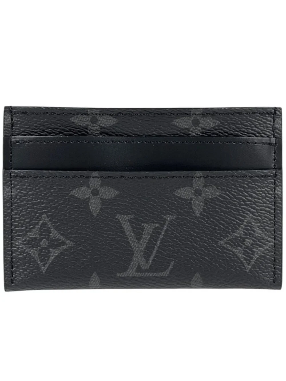 Louis Vuitton Card Case Double Monogram Eclipse Noir